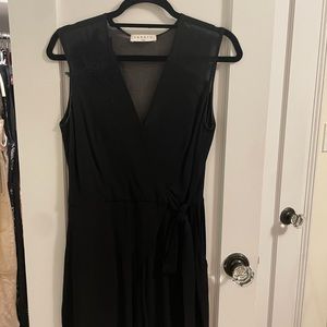 Sandro Paris - Black Romper with sheer black back